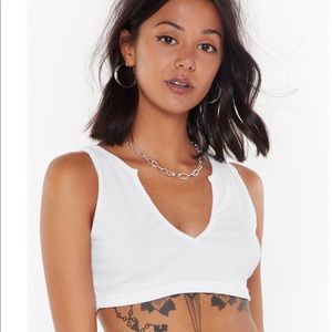 Nasty gal ribbed crop top